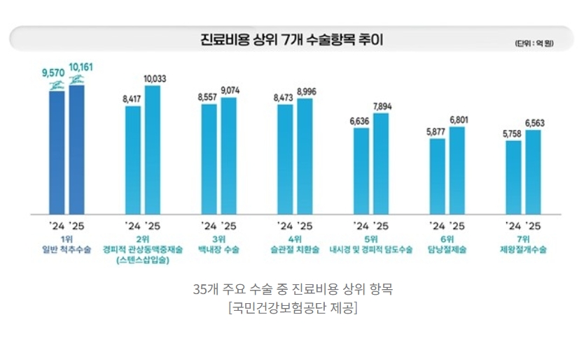 [2025년 주요 수술 통계연보 핵심 요약]